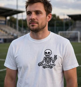 Groovy Peace Sign Skeleton Halloween Embroidery Design — lifestyle 1