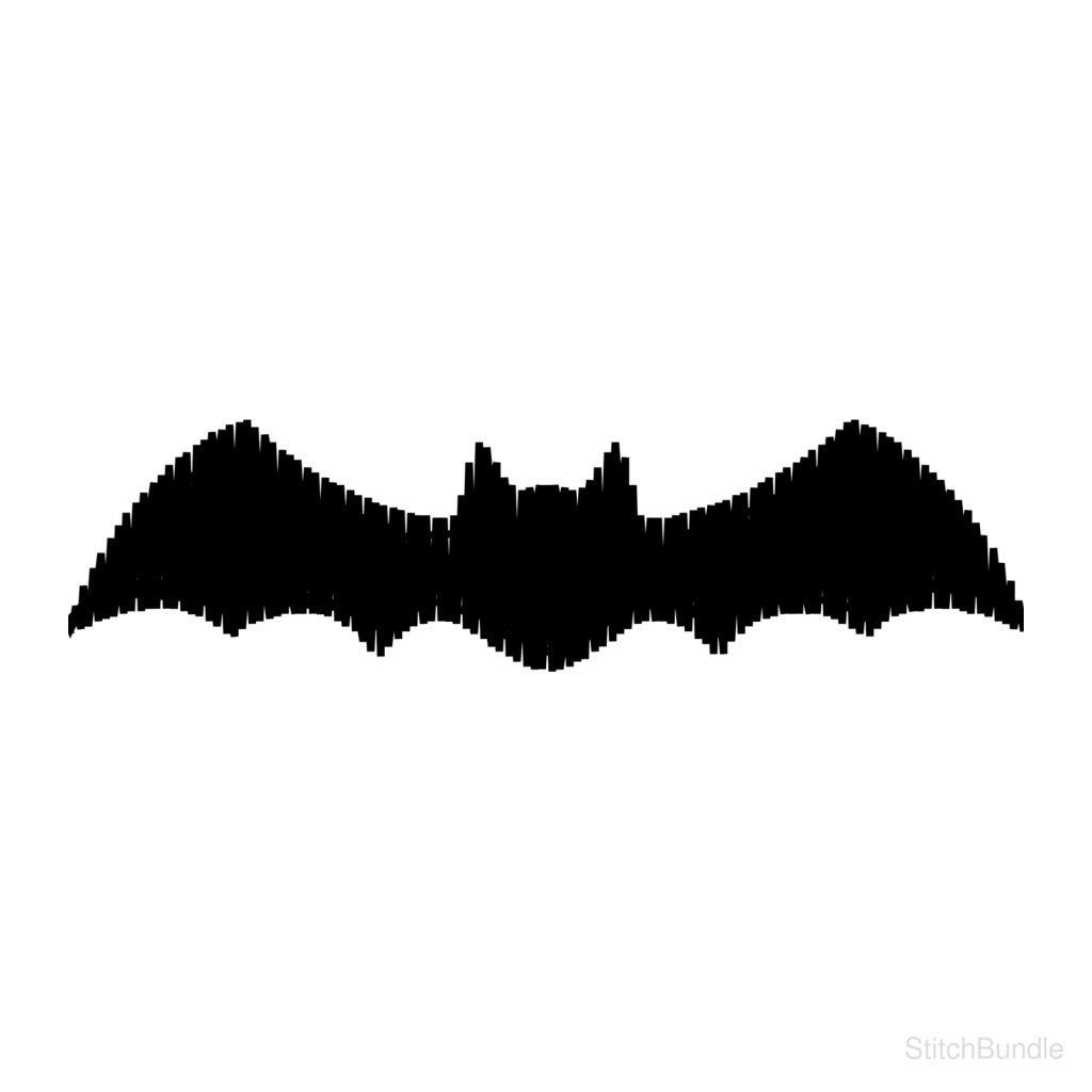 Halloween Bat Machine Embroidery Design — design preview