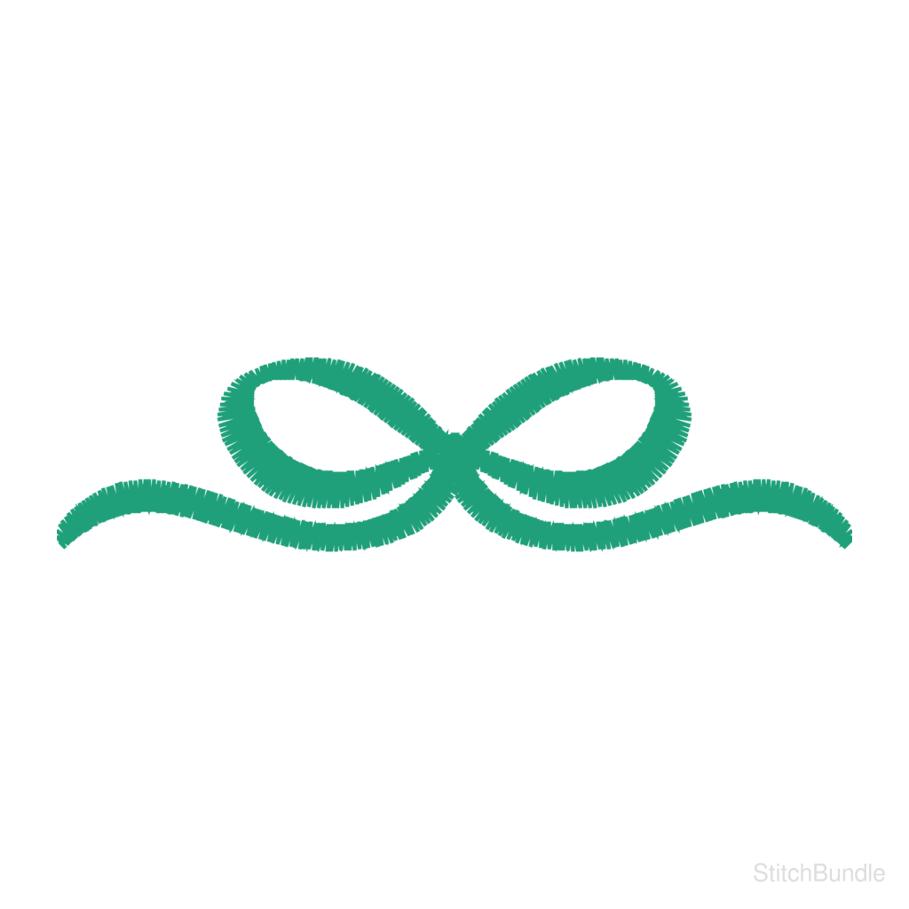 Accent Bow Machine Embroidery Design — design preview