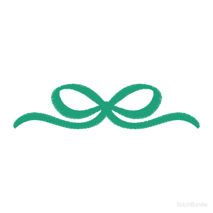 Accent Bow Machine Embroidery Design — design preview