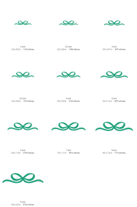 Accent Bow Machine Embroidery Design — size guide