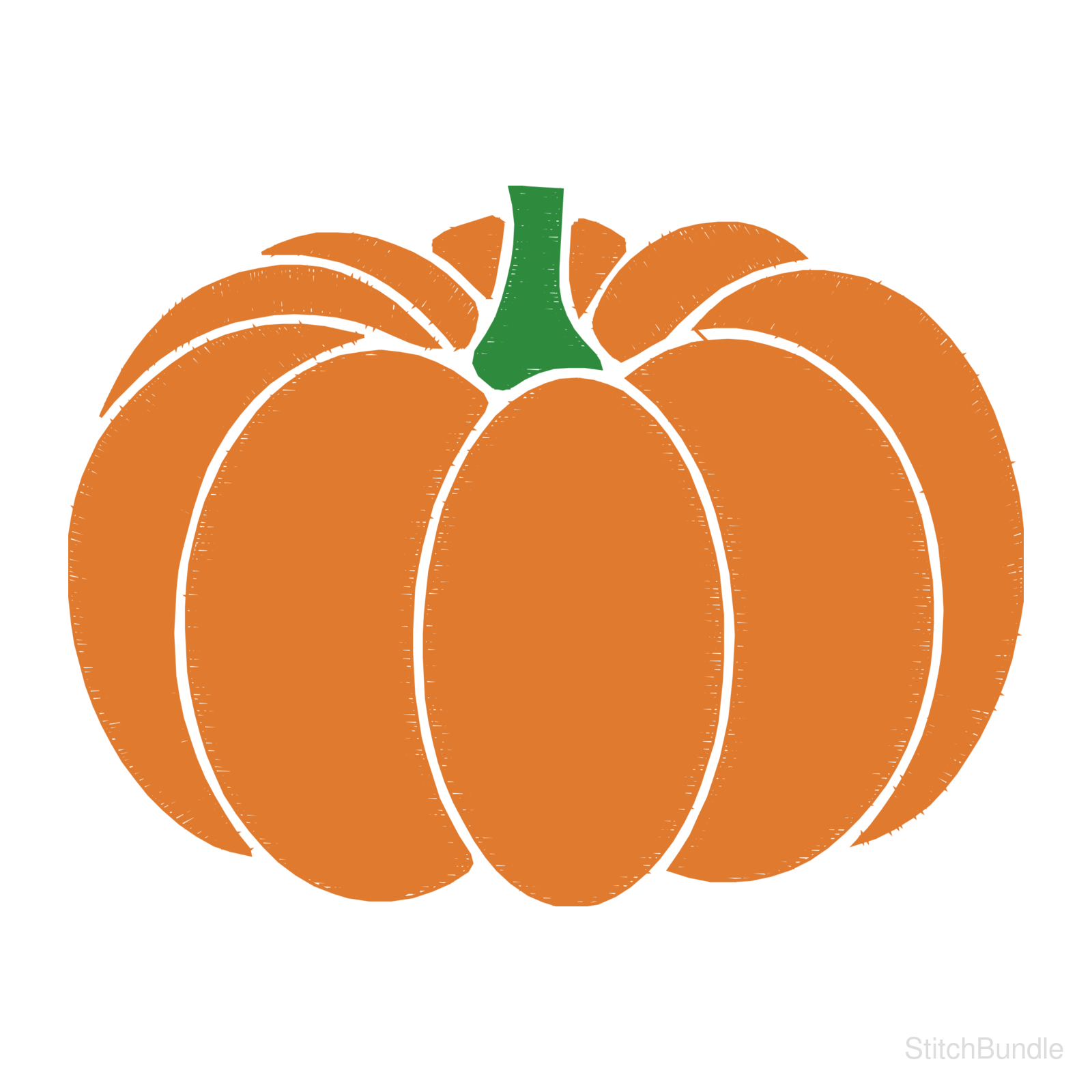 Cute Pumpkin Machine Embroidery Design — design preview