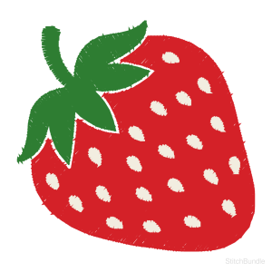 Strawberry Machine Embroidery Design — design preview