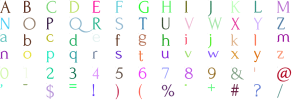 Atrium Serif full alphabet at 1 inch