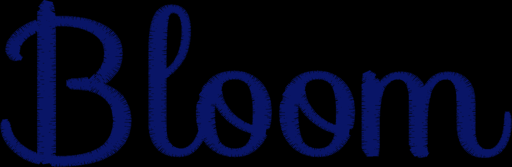 Blossom Cursive word preview in thread