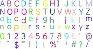Classroom Sans full alphabet at 1 inch