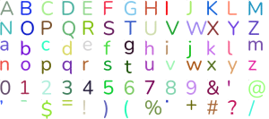 Cloud Sans full alphabet at 1 inch