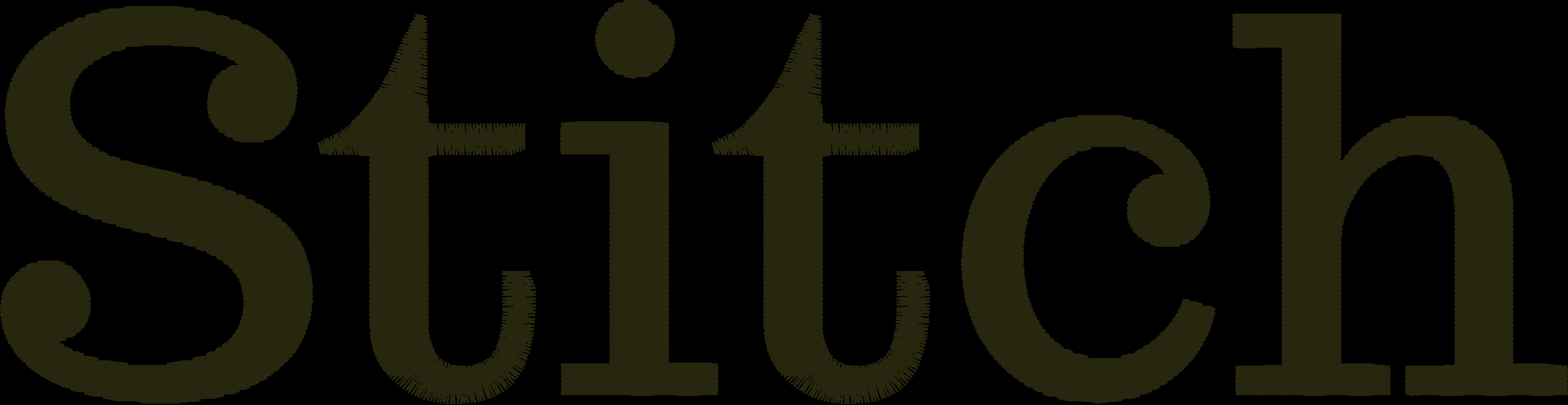 Cobblestone Serif word preview in thread