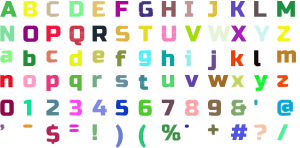 Dispatch Block full alphabet at 1 inch