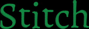 Storybook Serif word preview in thread
