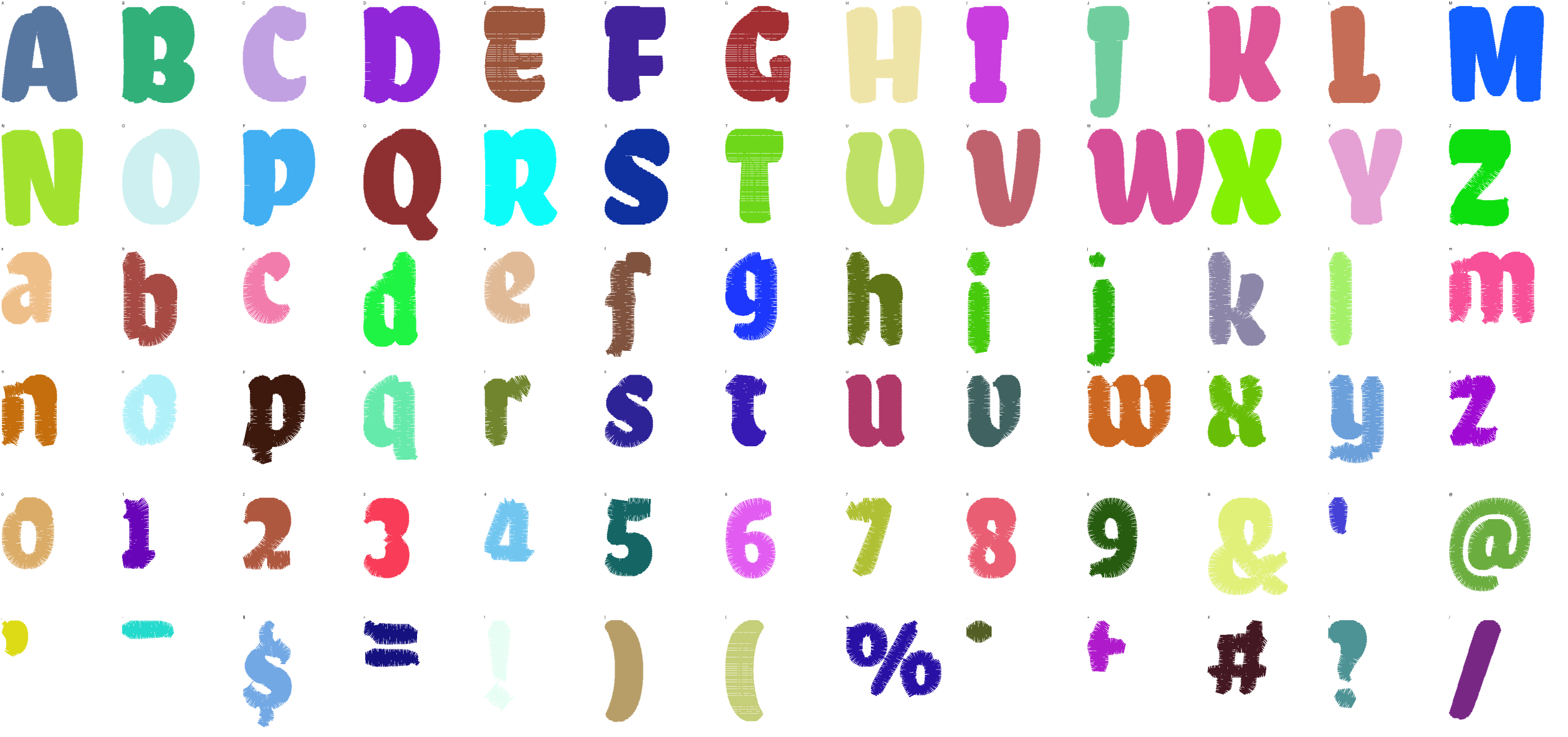 Toy Block full alphabet at 1 inch